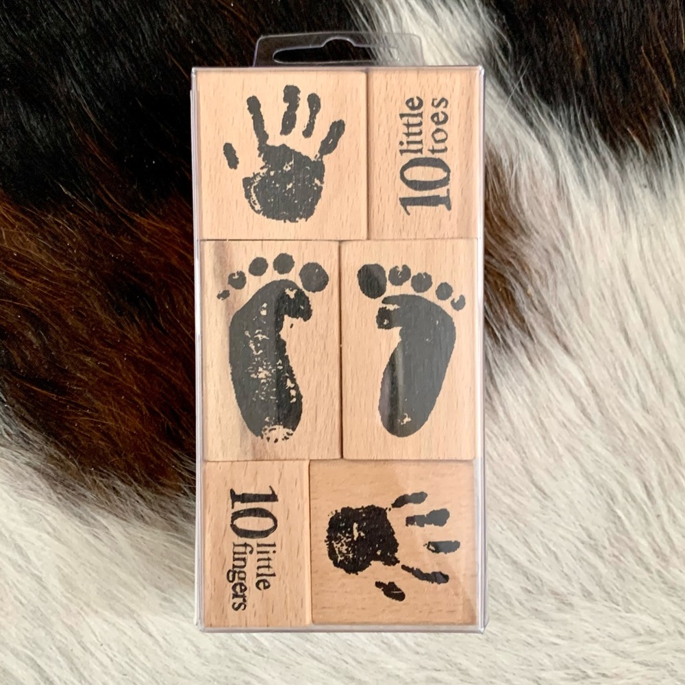Baby Themed Wood Stamp Set